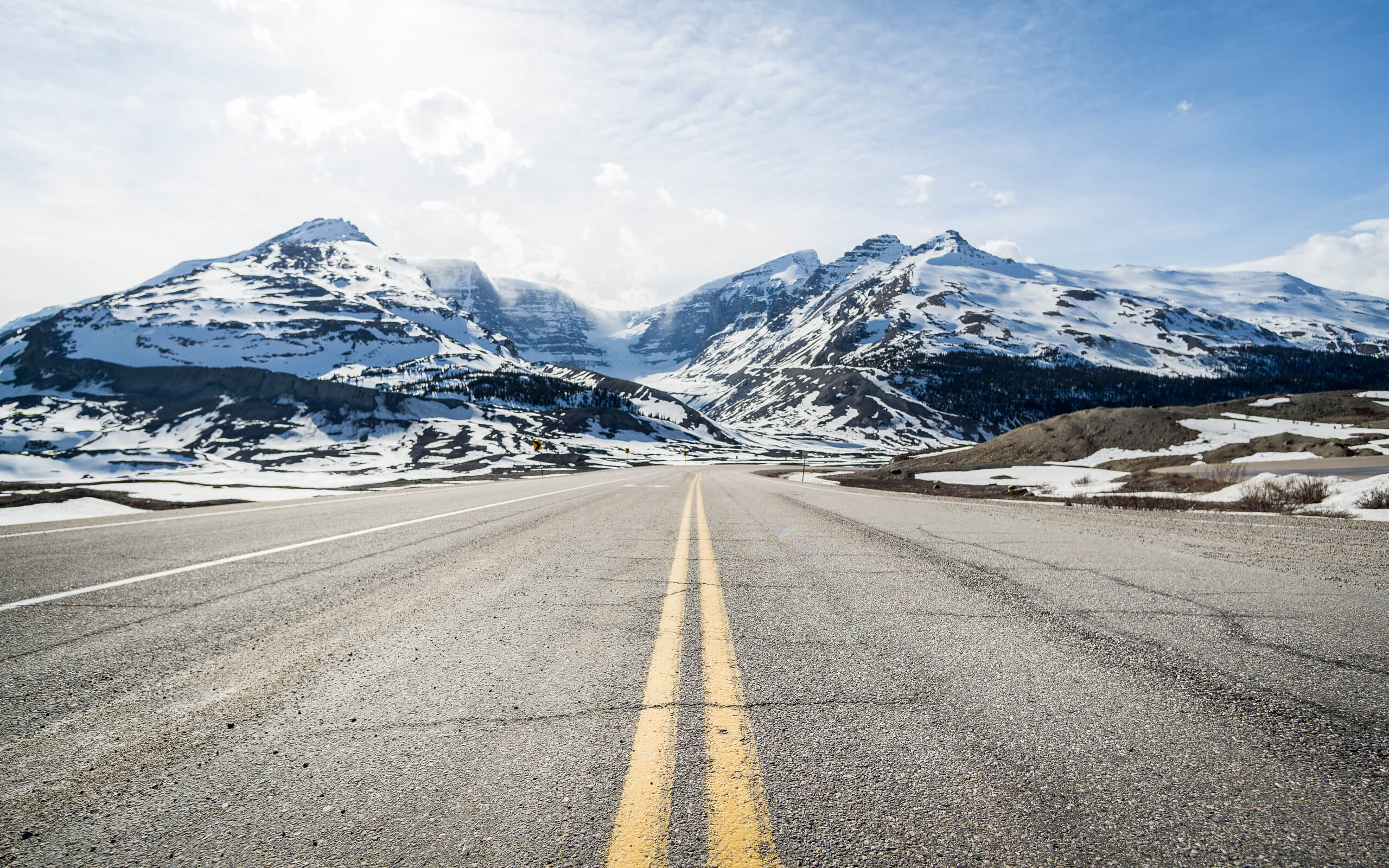 Stock Images Photos. Stock Photography image of the Icefields Parkway in Alberta and the Athabasca glacier