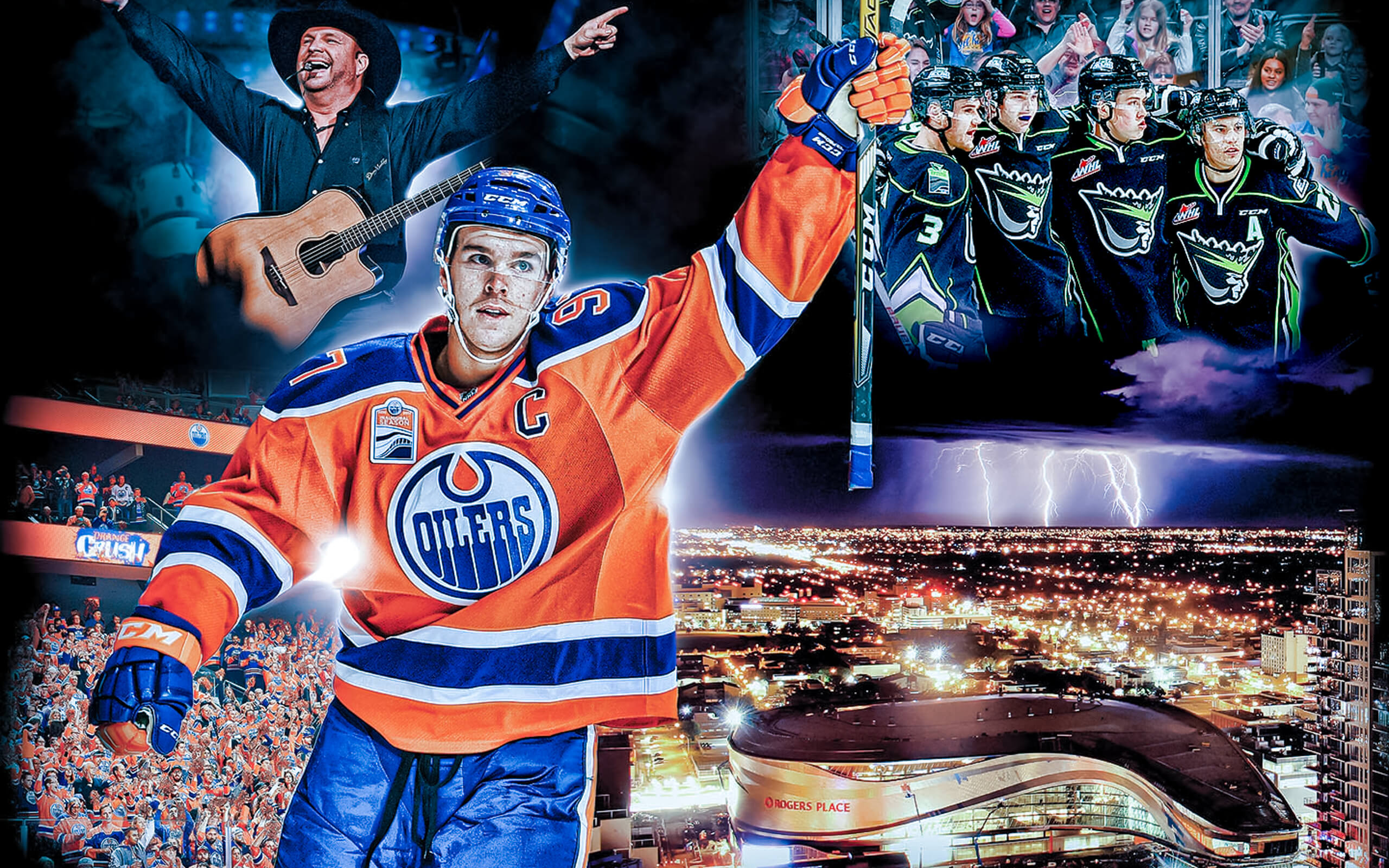 Picture Framing. Professional printing service featuring a commission from the Oilers Entertainment Group