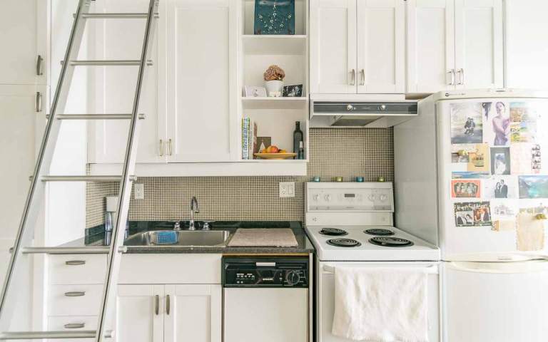 Real Estate Photography. Condo photos of a kitchen in a loft
