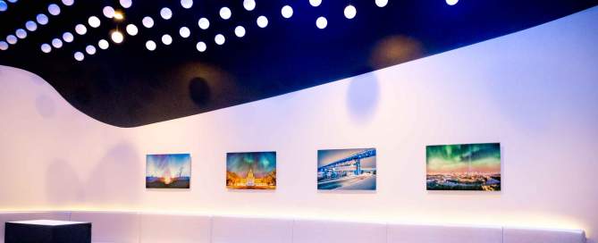 Picture Framing. Professional photo mounts at Rogers Place Sky Lounge in Edmonton